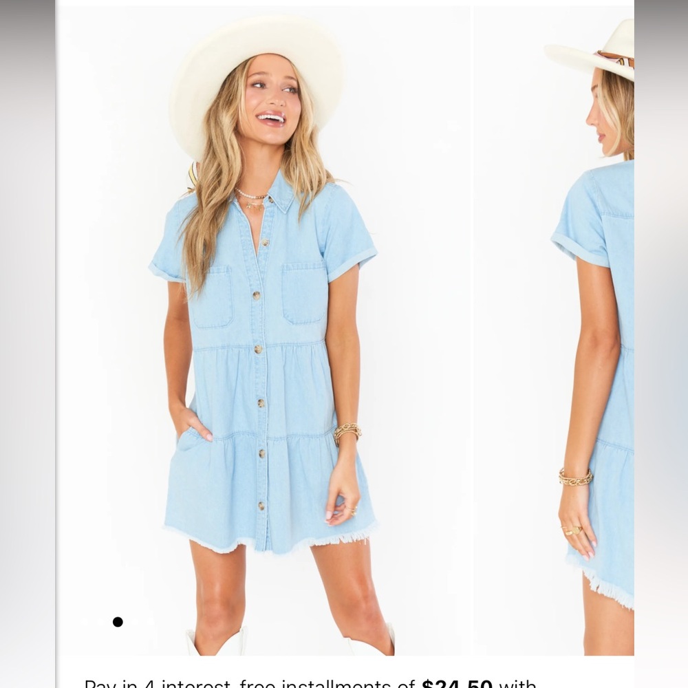 Show Me Your MuMu Birmingham Button-Up Dress NEW WITH TAGS - Picture 3 of 8